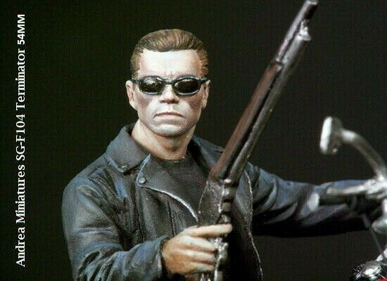 Andrea Miniatures SG-F104 Terminator "Highway cyborg" Schwarzenegger 54MM