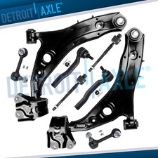 Front Lower Control Arms Tie Rods Sway Bar Links Kit for 2007 - 2013 Mazda CX-9