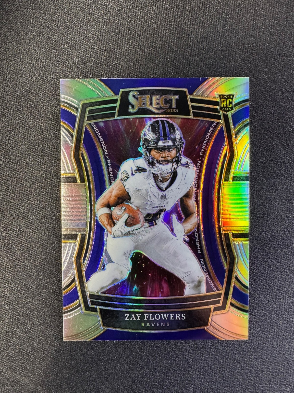2023 Select Phenomenon Zay Flowers RC Silver Prizm HOLO #PH-ZFL Ravens Rookie