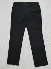 Tommy Hilfiger Womens 8 Pants Black Trousers Slash Pockets