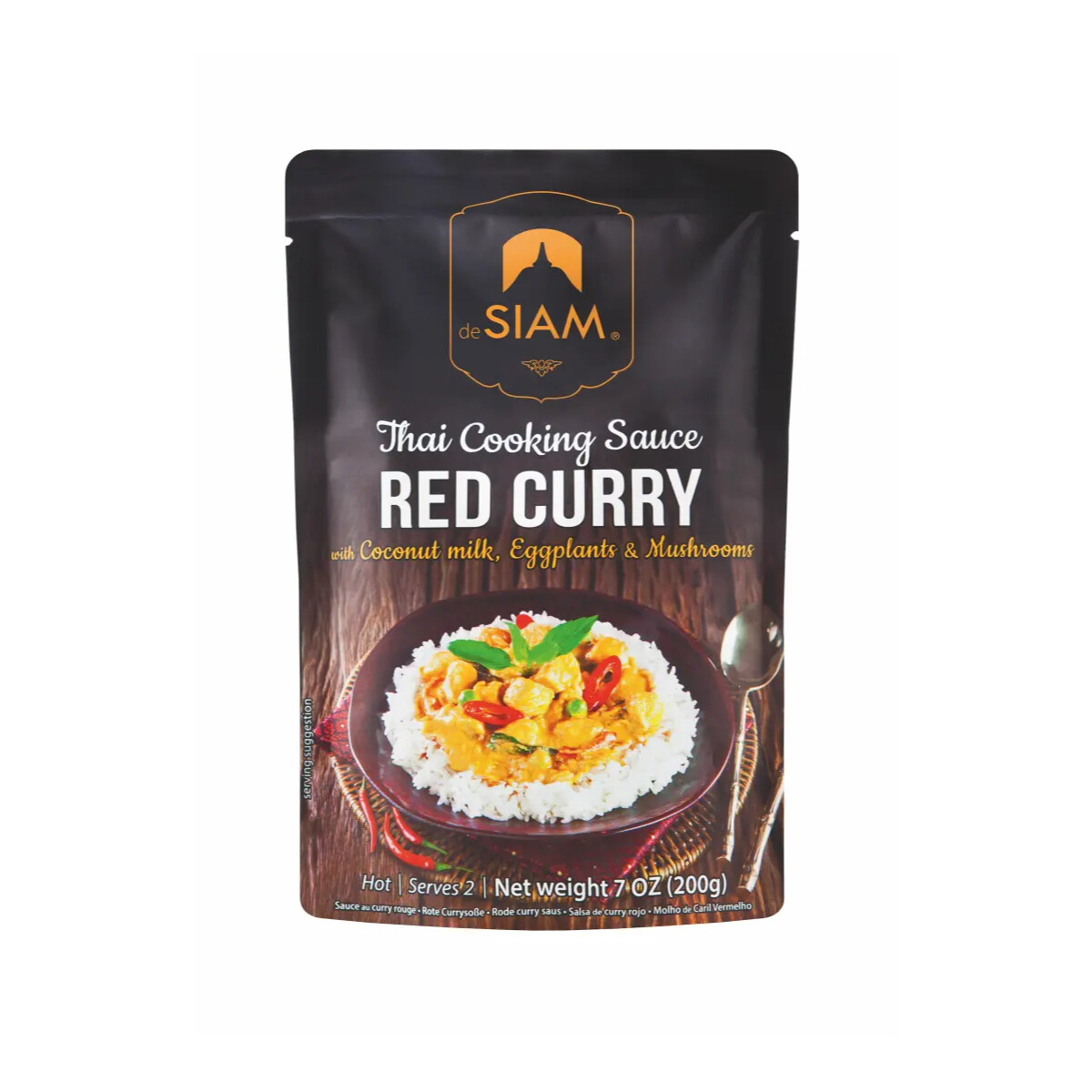 DeSiam Salsa De Curry Rojo Cremosa Con Leche De Coco 200g