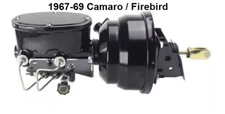 1967-69 Camaro / Firebird 8"Dual Power Brake Booster Conversion Black Out Series