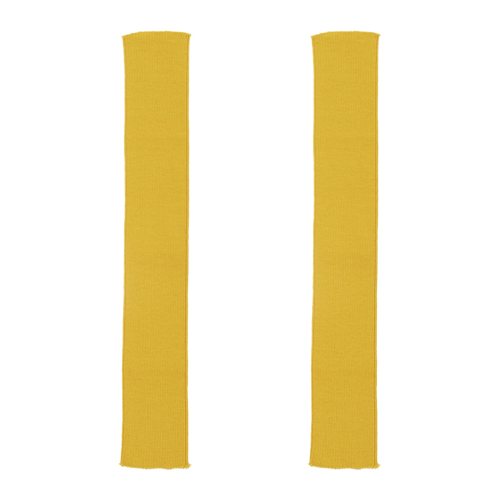 40x6cm Elastic Cuffs Ribbed Trims Cotton Fabric Knit Stretch Band Yellow/ 2pcs