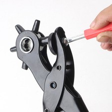 Easy-to Leather Punch With Rotating Hole Changing 6 Holes Can Be Easily