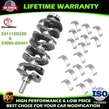 Engine Crankshaft w/ Connecting Rod Bearing For Kia Hyundai Sonata Santa Fe 2.4L