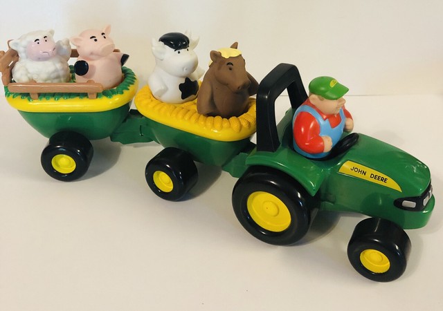 john deere tractor toy with animals