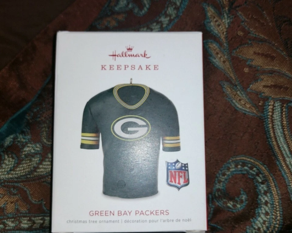 Adornos Hallmark Aaron Rodgers y Green Bay Packers Jersey Ornamento Foto 4 de 4