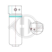 1X Trockner, Klimaanlage Diederichs DCT1198 Passend FüR Renault