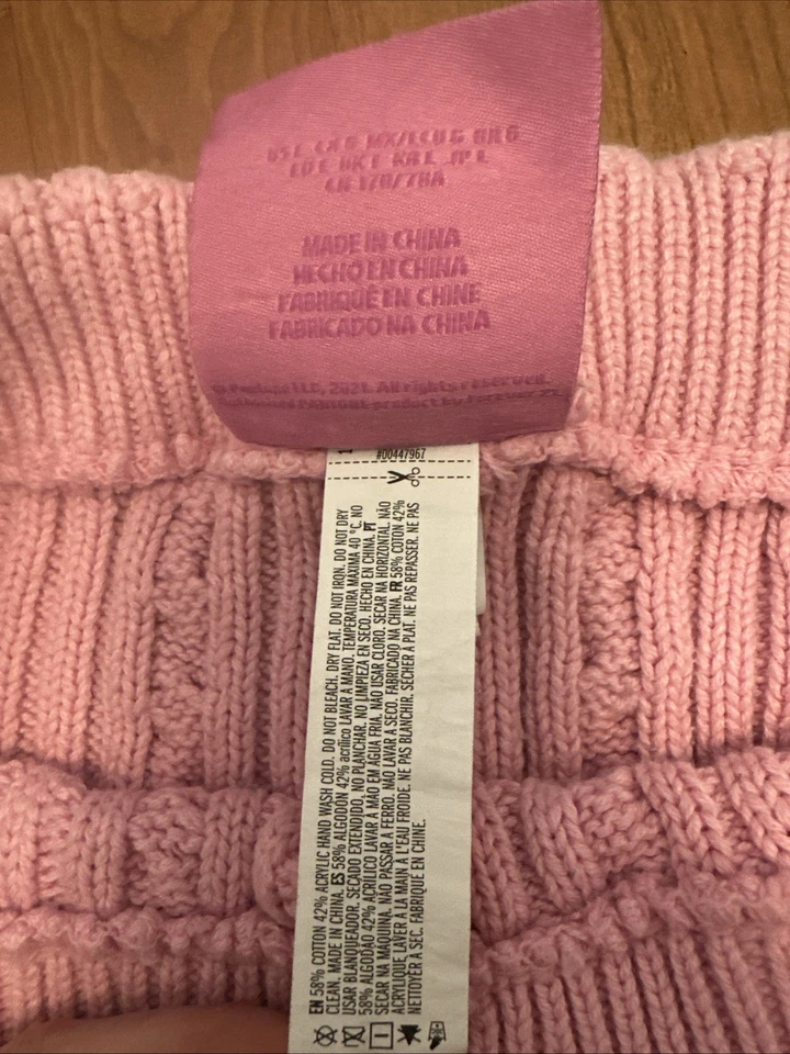 Leggings de malha Pantone tamanho grande rosa - Imagem 3 de 4