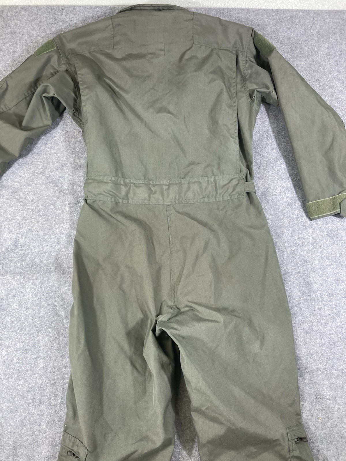 Military Flyers Summer Coveralls Flight Suit Men 38 S Green Fire Resistant Zip