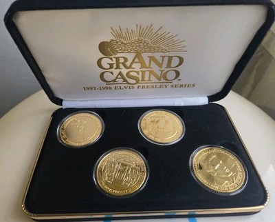 Grand Casino Elvis Presley Series 1997-1998 Collectible Tokens Set -s