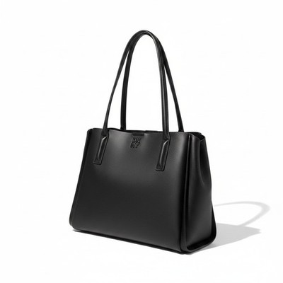 DKNY Josie Large Tote Bag Black Leather Shoulder Bag NWOT Imperfections