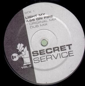Light My A** On Fire Self-Titled 12'' vinyl UK Secret Service 2003 VOL9