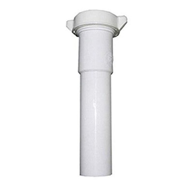 03-4321 White Plastic Tubular 1-1/2-Inch by 6-Inch Slip Joint Extension with ...