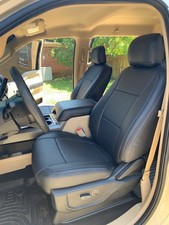 Clazzio Pvc Tailored Front Black Seat Covers For 2021-2025 Ford F150 Regular Cab Clazzio Pvc Tailored Front Black Seat Covers For 2021-2025 Ford F150 Regular Cab