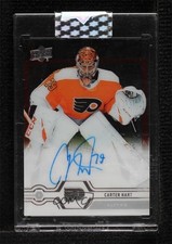 2019-20 Upper Deck Clear Cut Carter Hart #CC-CH Auto ni4