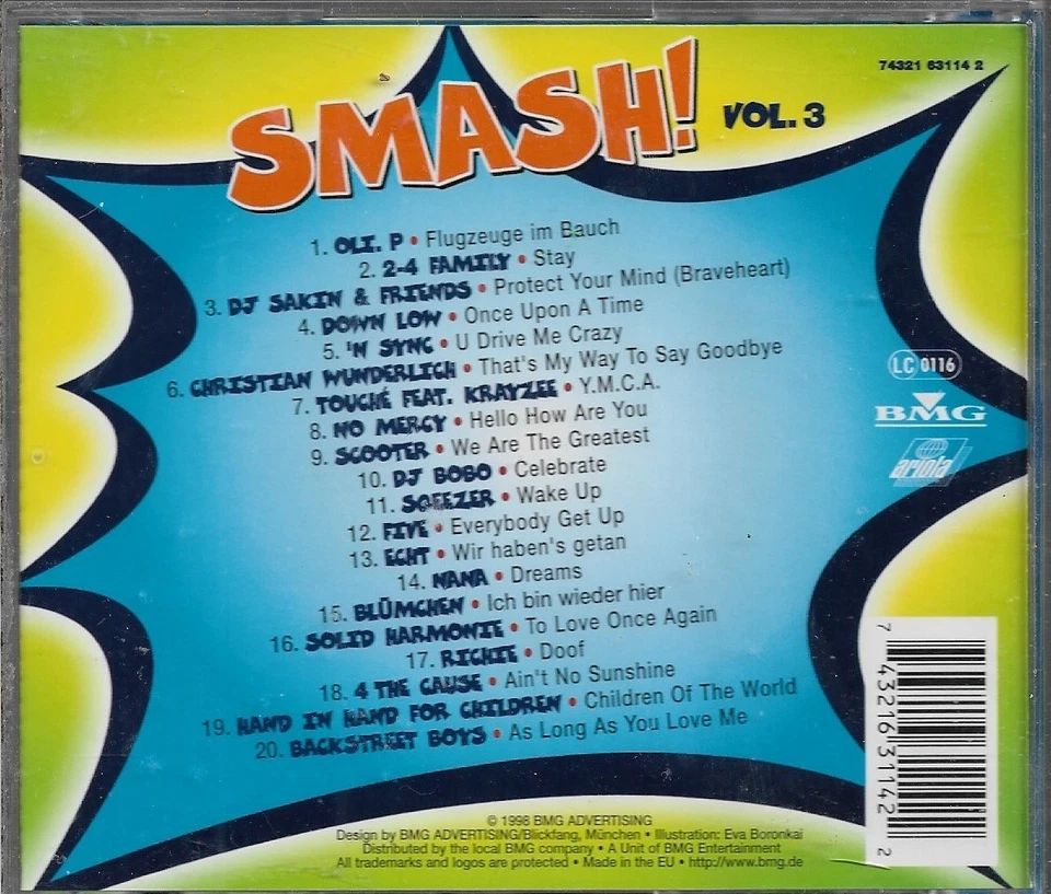 SMASH! Vol.3 | CD | BMG | 1998 - Bild 2 von 2