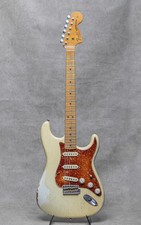 Fender MBS 1969 Stratocaster Relic Olympic White costruita da Dale Wilson / 2017