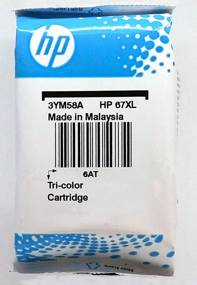 HP 67XL/3YM58AN High Yield Tri-Color Ink Cartridge - New in Box