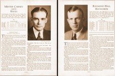 1933 Jackie Hayes & Ray Hayworth 1930s Vintage Baseball Photo Page 8x10