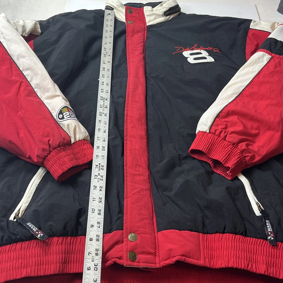Chase Authentic 2000 Vintage Mens Size XL Dale Earnhardt Jr Jacket NASCAR 8 - Image 3 of 4