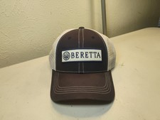 Beretta Gray And White Truckers Hat