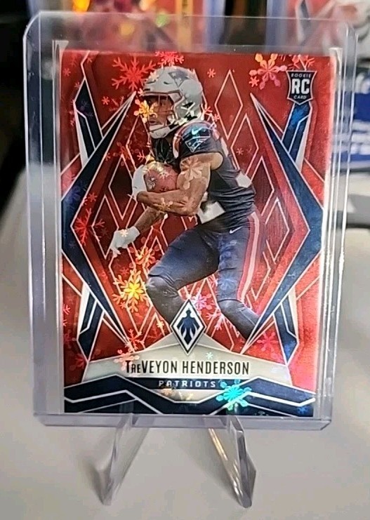 2025 Panini Phoenix - Rookies TreVeyon Henderson #187 Red Winter 263/399 (RC)