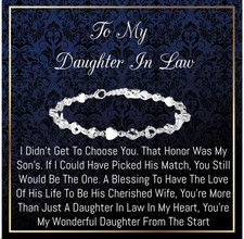To My daughter in law Gifts, Daughter in law Bracelet, Daughter in law weddin...