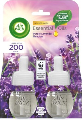 Air Wick Plug in Diffuser Nachfüller Lavendelduft 9,5 ml 2er Pack Lufterfrischer