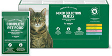 Grain-Free Wet Cat Food 48x100g Adult Mixed Selection in Jelly Complete Meal 3.34 per kilo