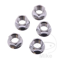 JMP Nut set for transmission plate crown screw M12 X 1.25 MM INOX V4A