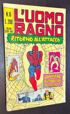 L'UOMO RAGNO #16 / AMAZING SPIDER MAN (Italy 1970) -- Sandman -- GD/VG