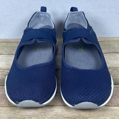 KURU Gwen Navy Blue Mary Jane Walking Shoes Flats Women's/11 Orthopedic Comfort