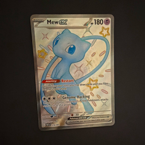 Pokemon Mew ex 216/091 SV Paldean Fates Shiny Ultra Rare Full Art Holo