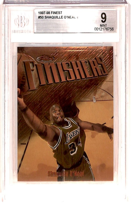 1997-98 Finest Finishers Shaquille O'Neal #50 BGS 9 ES6