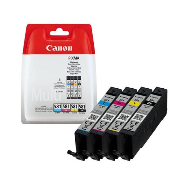 Canon Originaltinte Multipack 581 (CLI-581C,CLI-581M,CLI-581Y,CLI-581BK)2103C004-image