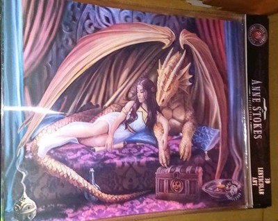 Anne Stokes, Inner Sanctum Dragon 3D 30x40cm lenticular art, brand new sealed 