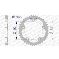 Afam Kettenrad Alu #525 F. Mv (FüR: Mv Agusta Brutale 1090 Corsa Abs B5 14-15 )