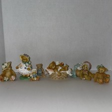 Enesco Cherished Teddies Lot of 7 Vintage 90's Figurines Priscilla Hillman Bear
