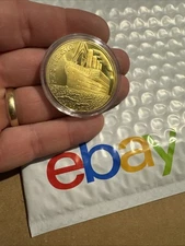 Titanic Challenge Coin Historical Commemorative Collector RMS Boat Navy Ship