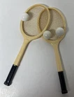 Vintage Mattel Barbie Tennis Anyone Ken Time For Tennis 2 Rackets & 3 Balls Set