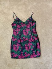 Lulus Floral Cocktail Wedding Dress Sleeveless XL Adjustable Straps NWT