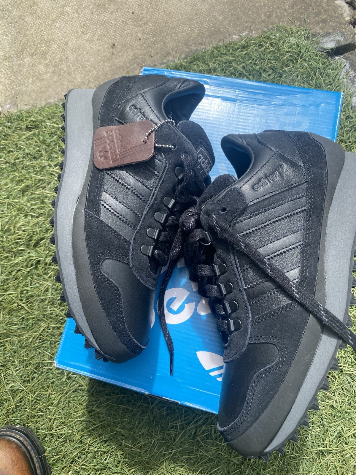 Adidas Hiaven Spzl Sz 6.5 Bnwot 2023 Black New Spezial IF5722 RRP £160 image 2