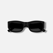 Saint Laurent Womens SL713 Black Round Sunglasses 53-22-145