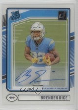 2024 Panini Clearly Donruss Rated Rookie Auto Brenden Rice #99 Auto ib6
