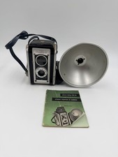 Vintage Duaflex II Kodak Camera Kodet Lens w/ Flash Holder 1950s w/ Manual