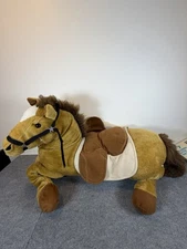 Giant Jumbo Large 50" Hug Fun Horse w/Saddle Plush Pillow Stuffed Animal Pony