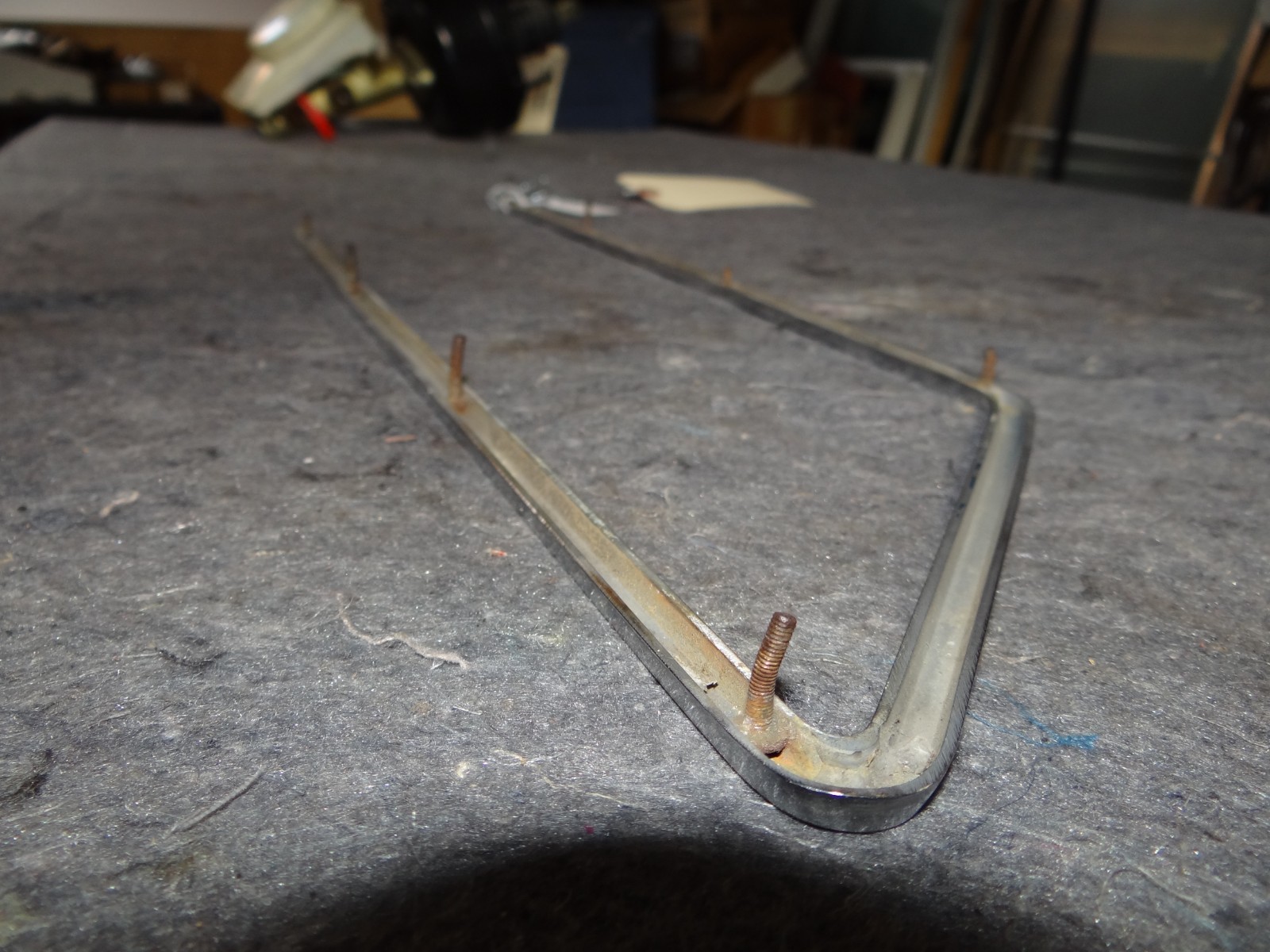 1966 Ferrari GTS Passenger Side Fender Louver Chrome Trim