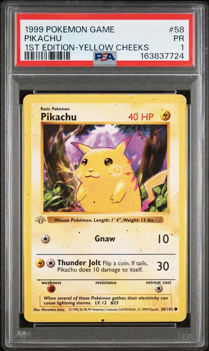 Pokémon TCG Base Set Grade 1 English Collectible Individual Card