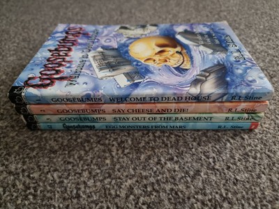 4 x Gänsehaut Bücher Lot Nr. 1, 2, 3, 42 Deadhouse STOT Basement R.L.Stine